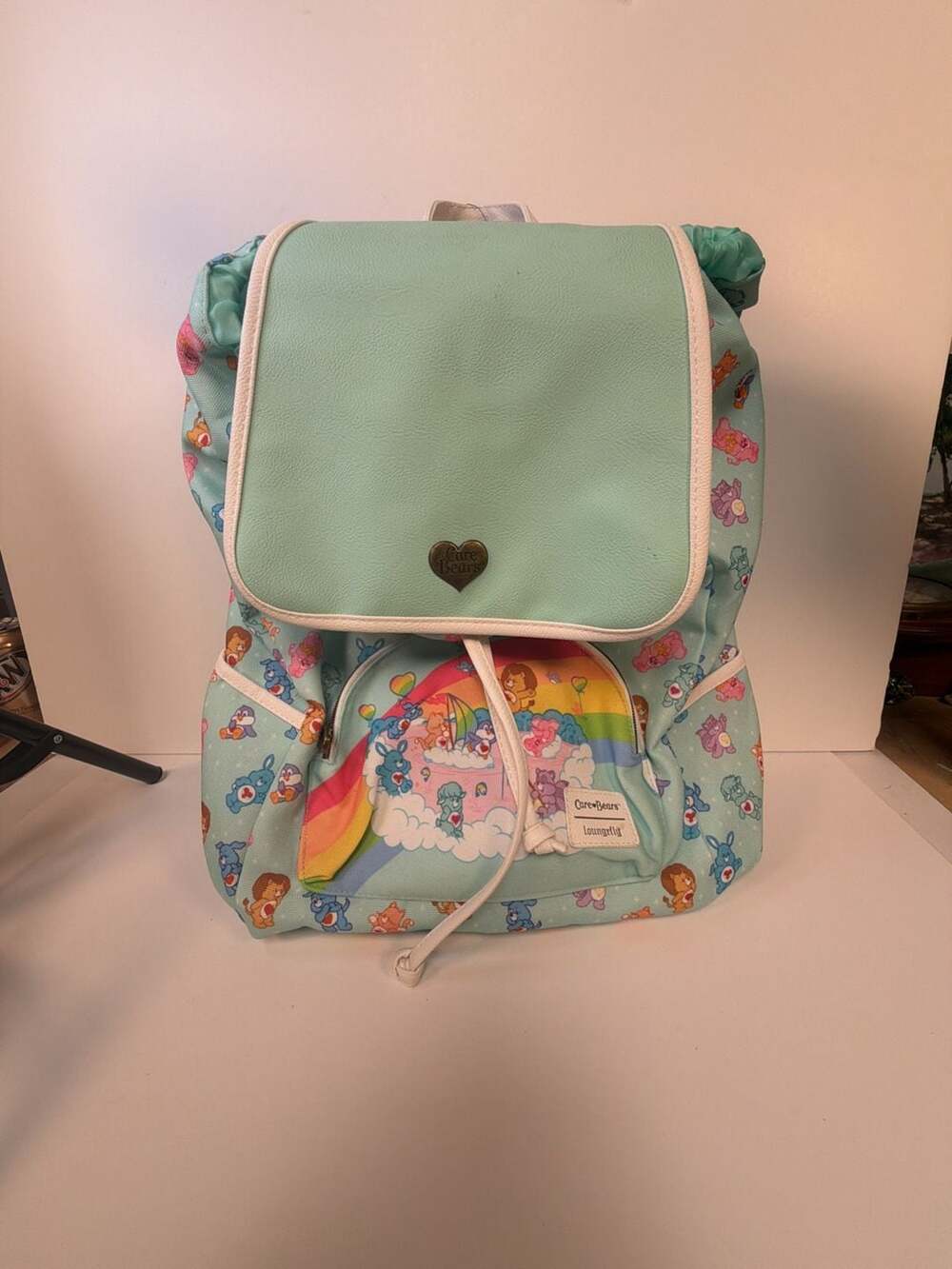 Loungefly Care Bears Cousin Rainbow Slouch Backpack